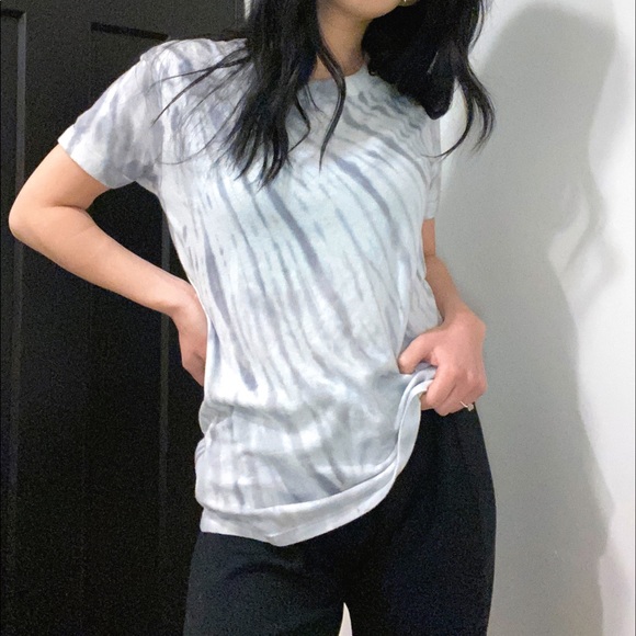 PINK tie dye grey and white tee - Picture 2 of 4